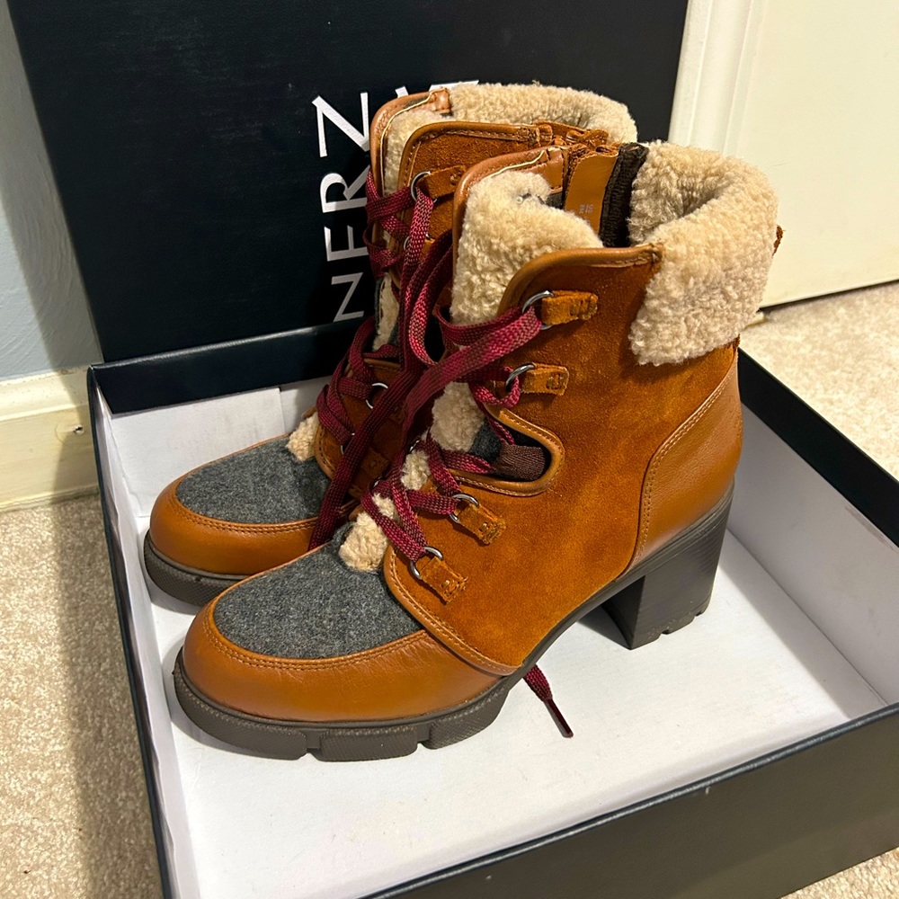 Naturalizer waterproof leather boots. Size 8, never worn, new in box.